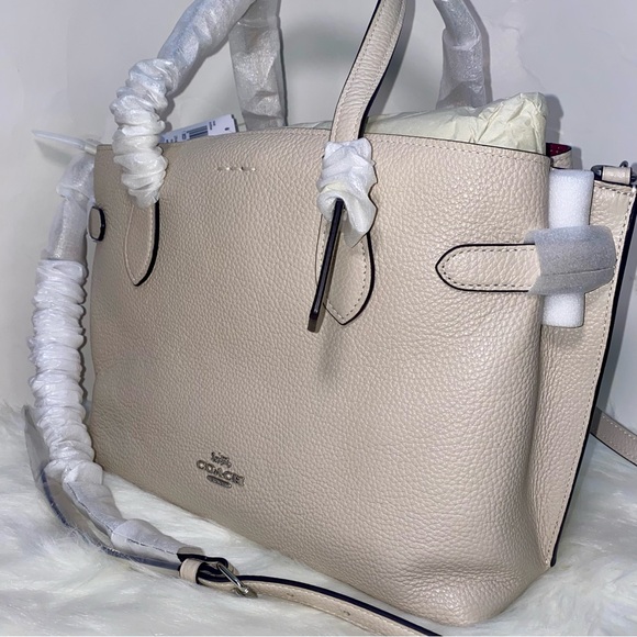 Coach 🤍 leather purse Hanna Carryall Bag New - Picture 2 of 15